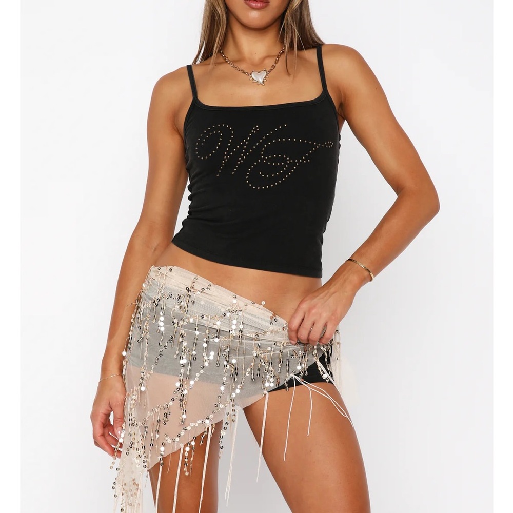 White Fox Boutique Black Tank Top